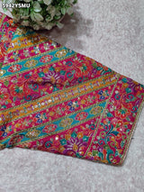 Buy Silk Printed Blouse with Zari Work Kcpc