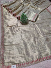 Buy Tissue Saree with Embroidery Detailing Kcpc