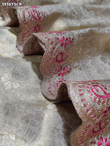 Buy Tissue Saree with Embroidery Detailing Kcpc