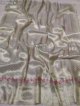 Buy Tissue Saree with Embroidery Detailing Kcpc