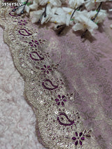 Buy Tissue Saree with Embroidery Detailing Kcpc