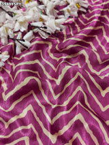 Buy Modal Silk Ajrakh Print Saree with Gota Patti WorkKcPc 