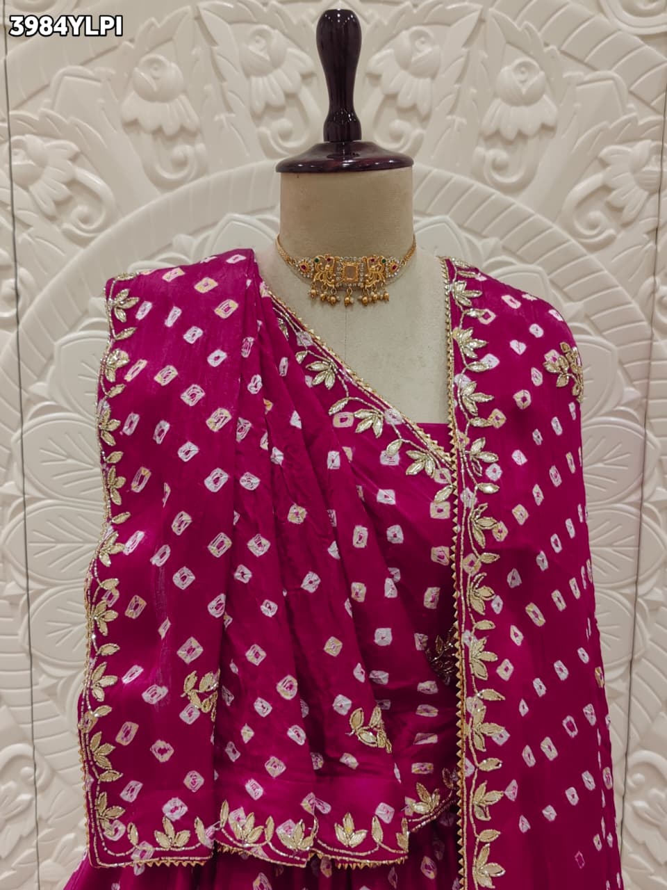 Buy Festive Special Modal Silk Bandhani Style Lehenga Kcpc