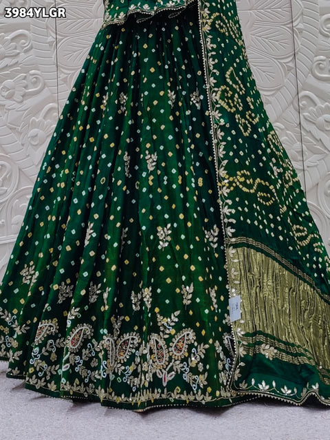Buy Festive Special Modal Silk Bandhani Style Lehenga Kcpc