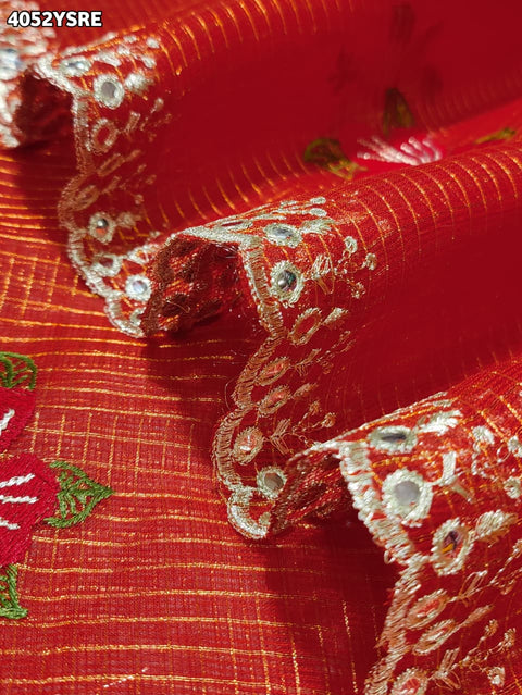 KcPc New Letest Banarasi Style Kota Doriya Saree with Fine Thread Work SWA