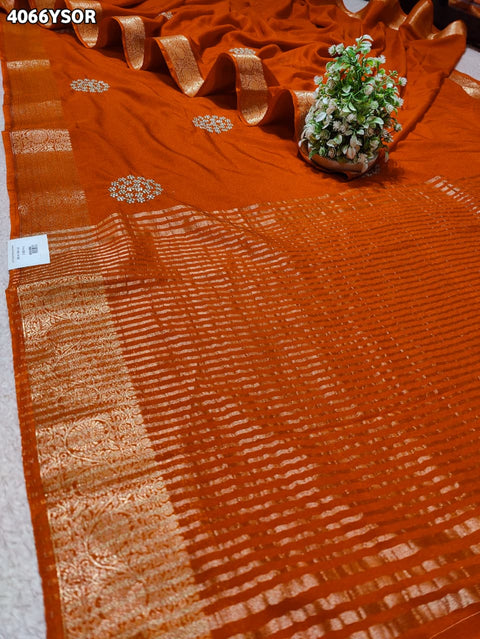 Buy Festive Special Chiffon Banarasi Saree Kcpc