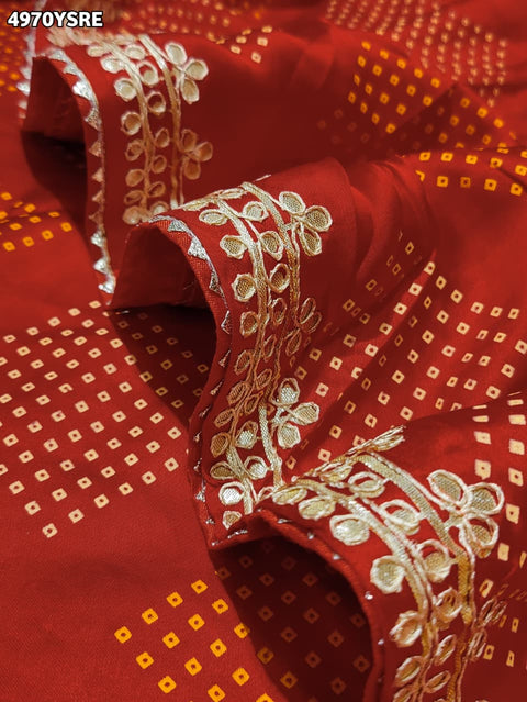 Buy Festive Modal Silk With Bandhani Saree Kcpc