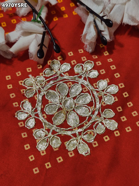 Buy Festive Modal Silk With Bandhani Saree Kcpc