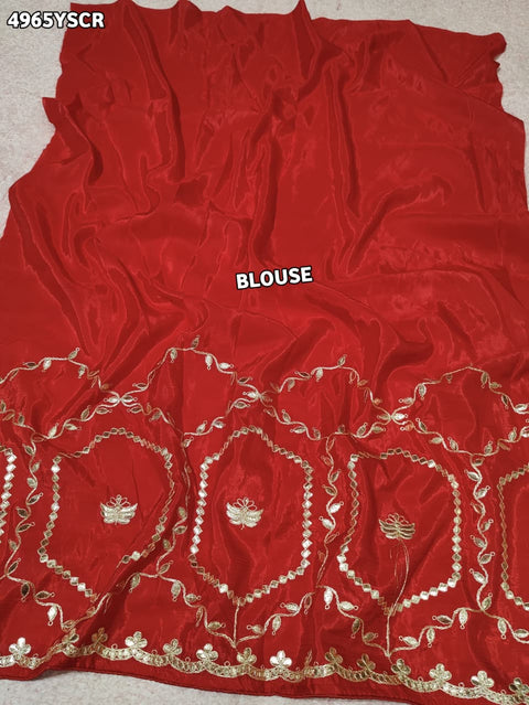 Buy Festive Upada Silk With Traditional Saree Kcpc