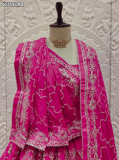 Buy Ho Silk GotaPatti Work Lehenga KcPc 