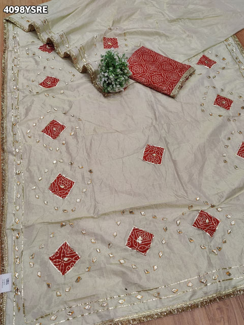 Buy Designer Style Saree With  GotaPatti Work Kcpc