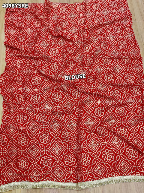 Buy Designer Style Saree With  GotaPatti Work Kcpc