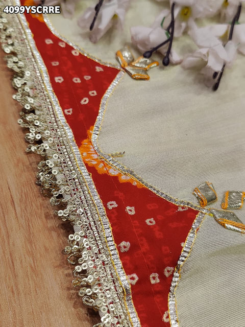 Buy Designer Style Saree With  GotaPatti Work Kcpc