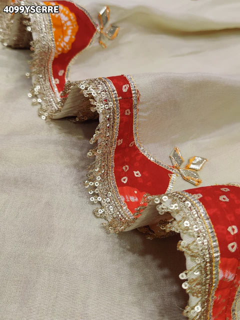 Buy Designer Style Saree With  GotaPatti Work Kcpc