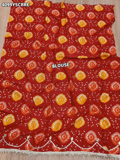 Buy Designer Style Saree With  GotaPatti Work Kcpc