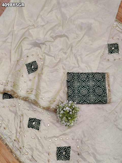 Buy Designer Style Saree With  GotaPatti Work Kcpc