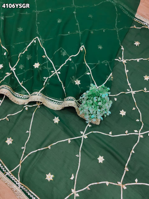 Buy Georgette Saree with Gota patti Work kcpc