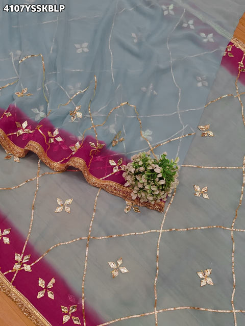 Buy Chiffon Saree With Gota patti Work KcPc 