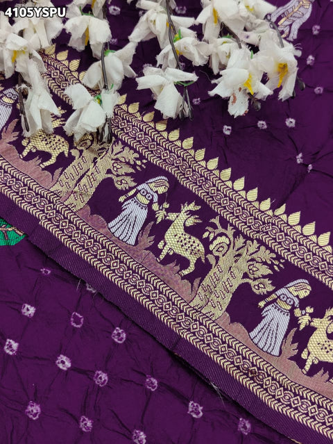 Buy Premium Silk Saree with Beautiful Silver Zari Weaving Kcpc