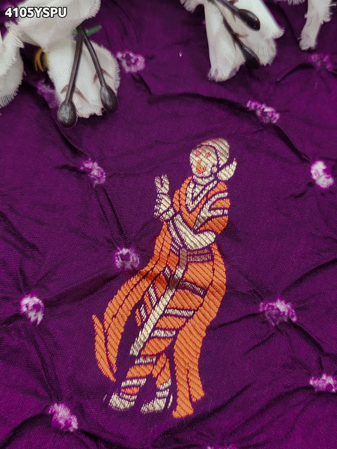 Buy Premium Silk Saree with Beautiful Silver Zari Weaving Kcpc