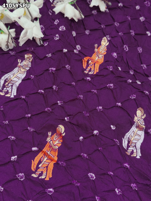 Buy Premium Silk Saree with Beautiful Silver Zari Weaving Kcpc