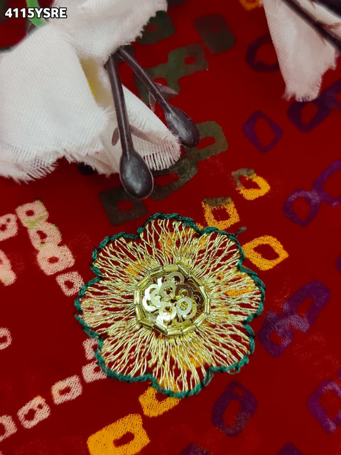 Buy Bandhani Style With Georgette Saree Kcpc