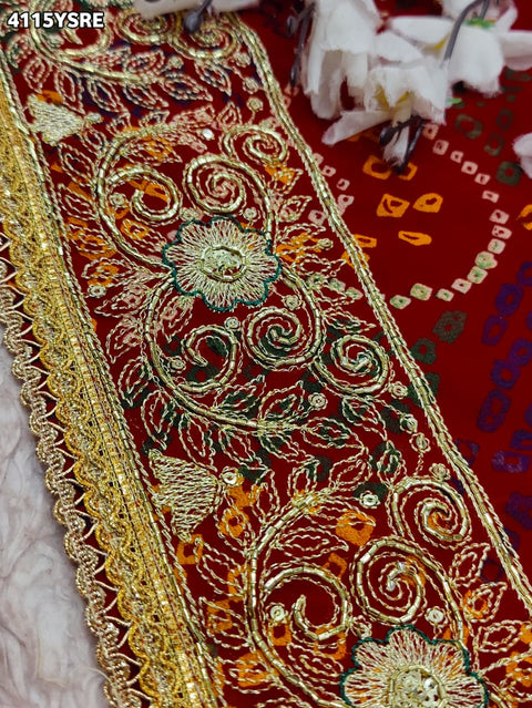 Buy Bandhani Style With Georgette Saree Kcpc