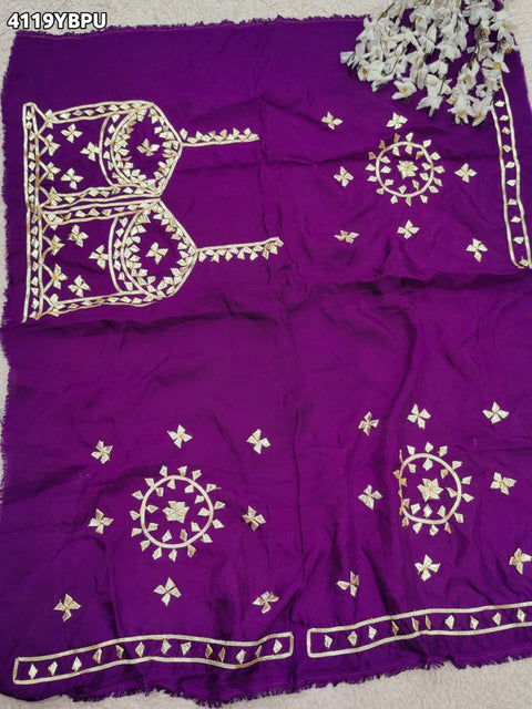 Buy Gaji Silk Blouse With Designer Festive Wear Kcpc