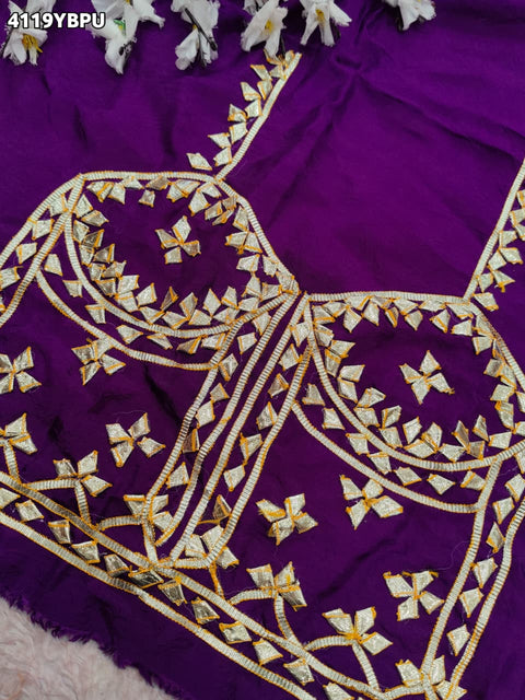 Buy Gaji Silk Blouse With Designer Festive Wear Kcpc