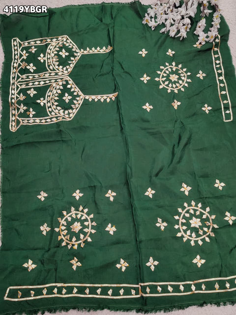 Buy Gaji Silk Blouse With Designer Festive Wear Kcpc
