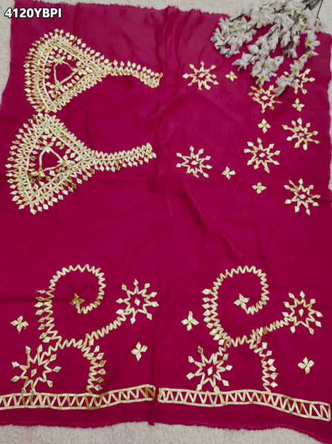 Buy Gaji Silk Blouse With Designer Festive Wear Kcpc