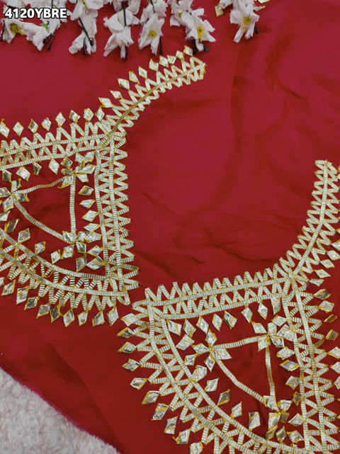 Buy Gaji Silk Blouse With Designer Festive Wear Kcpc