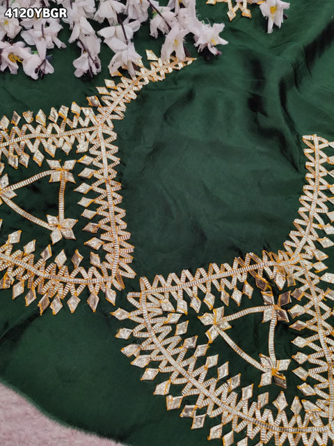 Buy Gaji Silk Blouse With Designer Festive Wear Kcpc