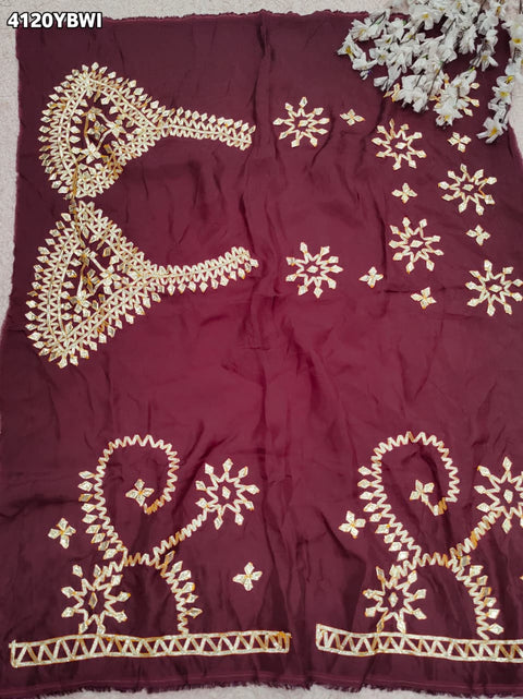 Buy Gaji Silk Blouse With Designer Festive Wear Kcpc