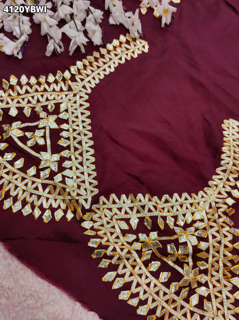 Buy Gaji Silk Blouse With Designer Festive Wear Kcpc