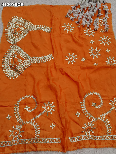 Buy Gaji Silk Blouse With Designer Festive Wear Kcpc