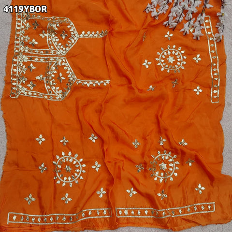 Buy Gaji Silk Blouse With Designer Festive Wear Kcpc