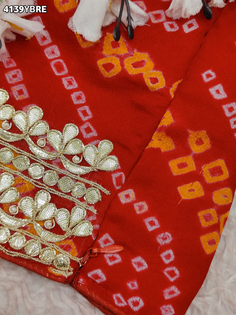 KcPc New Stylish Ojariya Blouse with Bandhani Pattern for Festive Look  MEG