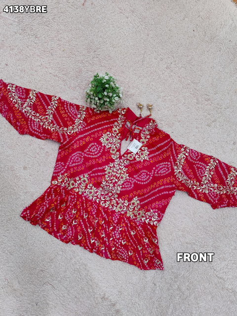 KcPc Premium Ojariya Blouse with Beautiful Gota Patti Work  MEG