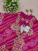KcPc Traditional Bandhani Style Blouse in Ojariya FabricMEG
