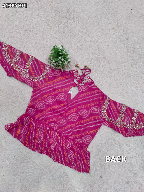 KcPc Traditional Bandhani Style Blouse in Ojariya Fabric  MEG