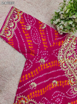 KcPc Royal Look Ojariya Blouse with Bandhani Pattern & Gota Patti WorkMEG