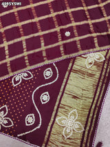 KcPc Modal Silk Bandhani Saree with Gota Patti WorkGAN