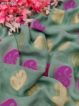 KcPc Georgette Banarasi Style Saree for Festive WearRG
