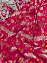 Buy Dola Silk With Bandhani StyleSareeKcPc 