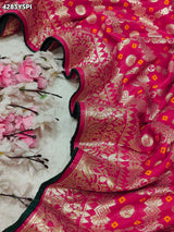 Buy Dola Silk With Bandhani StyleSareeKcPc 