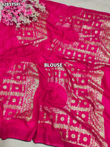Buy Dola Silk With Bandhani StyleSareeKcPc 