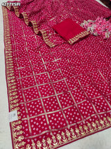 Buy Dola Silk With Bandhani StyleSareeKcPc 