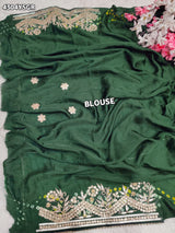 Buy Gaji Silk Saree With DesignerStyle KcPc