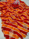 Buy HO Silk With Leheriya Style Saree KcPc 